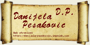 Danijela Pešaković vizit kartica